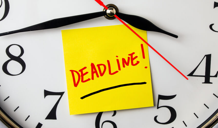 Deadline extended 