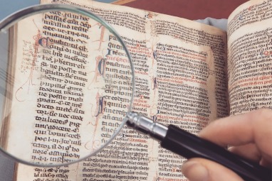 Identifying, magnifying glass