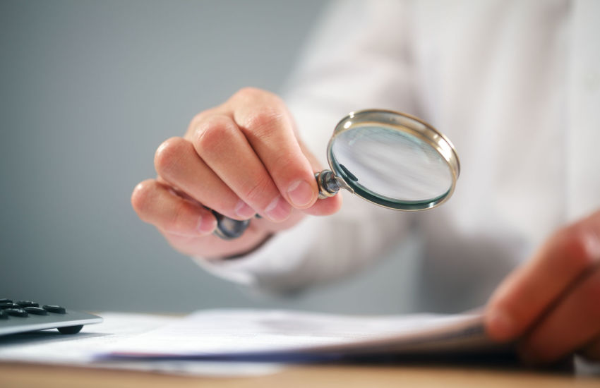 Review, magnifying glass