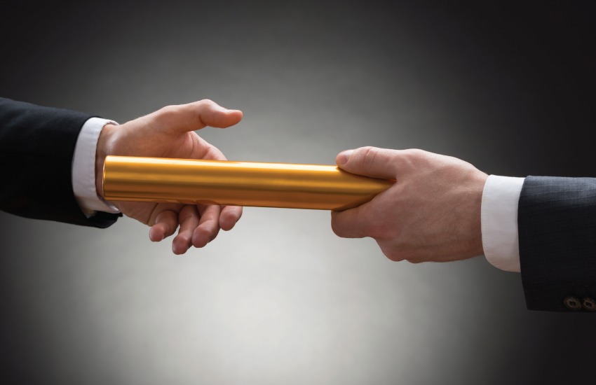 Passing of baton, leadership change