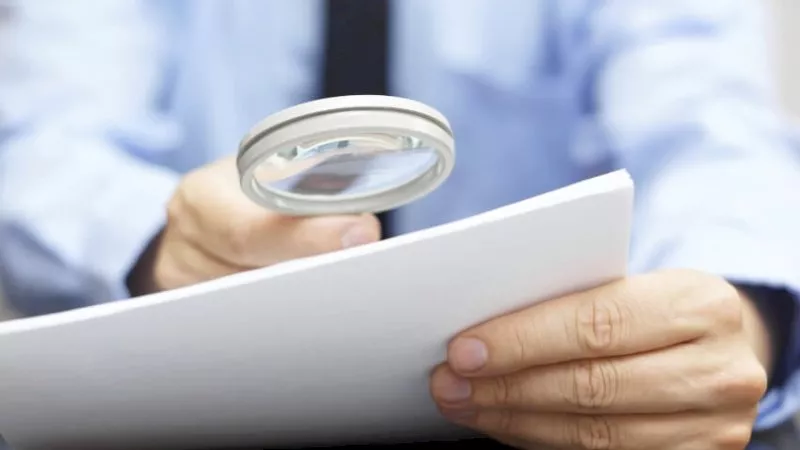 insurance, dispute, magnifying glass